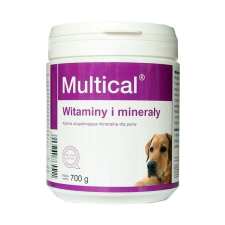 DOLFOS Multical - preparat mineralno - witaminowy dla psów proszek 700g