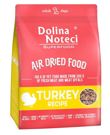 DOLINA NOTECI Superfood Danie z indyka - suszona karma dla psa - 1 kg 