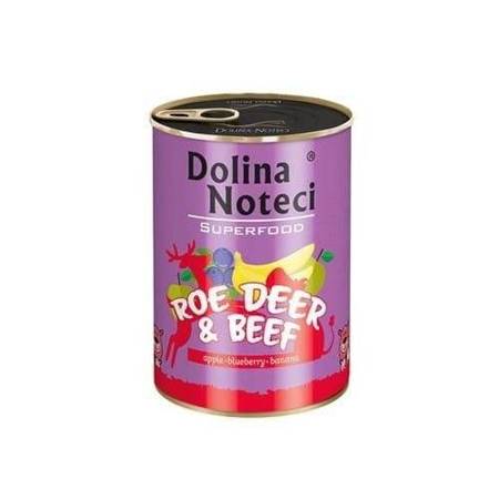 DOLINA NOTECI Superfood z sarną i wołowiną - mokra karma dla psa - 400g