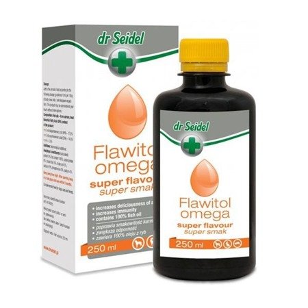 DR SEIDEL Flawitol Omega Super Smak - preparat poprawiający smakowitośc karmy 250ml