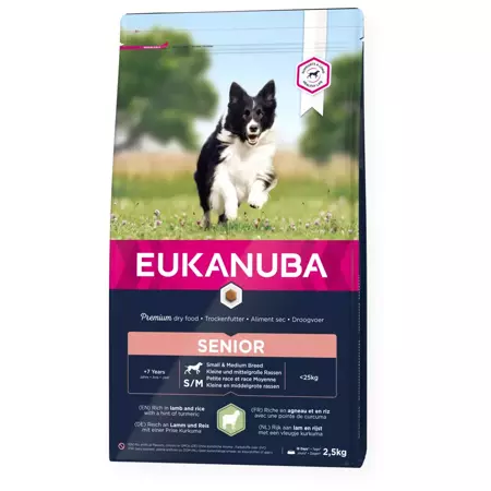 EUKANUBA Mature & Senior Lamb & Rice - karma dla starszych psów - 2,5 kg
