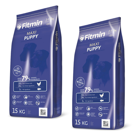 FITMIN Maxi Puppy - sucha karma dla szczeniąt - 2x15kg