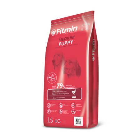 FITMIN Medium Puppy - sucha karma dla szczeniąt -15kg