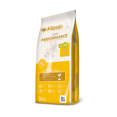 FITMIN Mini Performance - sucha karma dla psa - 3kg