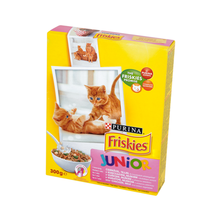 FRISKIES Cat Junior - kurczak, marchewka 300g