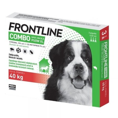 FRONTLINE Combo Spot-On dla psa pipeta XL 4,02ml (3 sztuki)