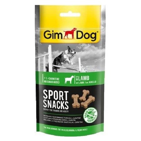 GIMDOG SportSnacks - kosteczki z jagnięciną dla psa 60g