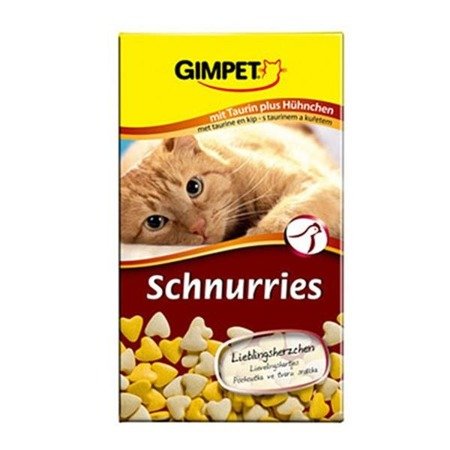 GIMPET Schnurries - przysmak witaminowy z tauryną o smaku drobiu 650szt.