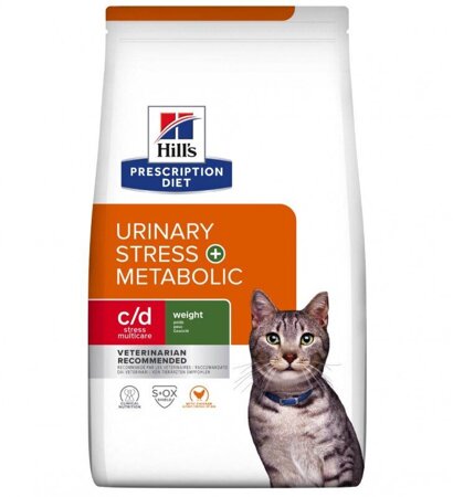 HILL'S Prescription Diet Feline Metabolic + Urinary Stress - sucha karma dla kota - 1,5kg
