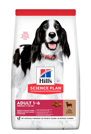 HILL'S SCIENCE PLAN Adult Medium - sucha karma z jagnięciną i ryżem dla psa - 18 kg