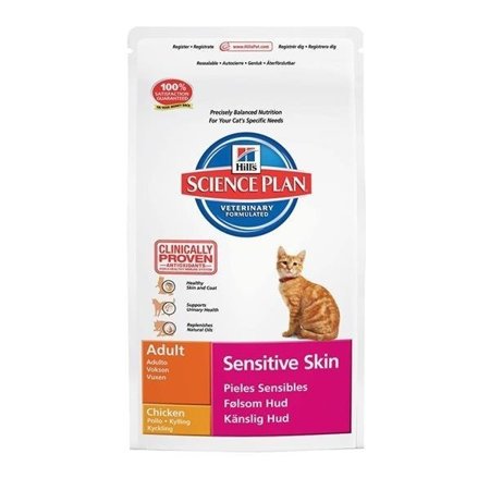HILL'S SCIENCE PLAN Sensitive Skin Adult - sucha karma dla kota z kurczakiem - 5 kg