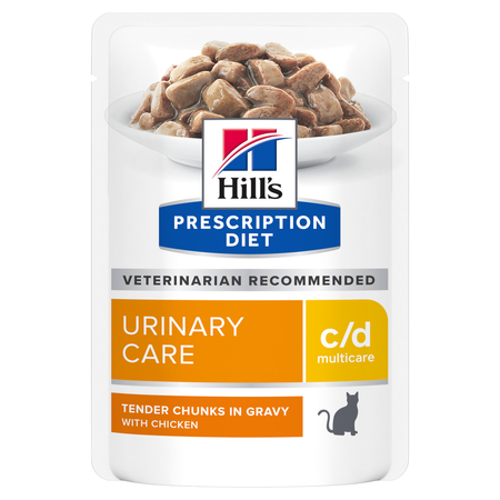 Hill's Prescription Diet Feline Urinary Care c/d Multicare - mokra karma dla kota - kawałki w sosie - 85 g