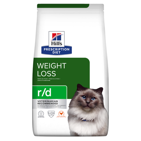 Hill's Prescription Diet Feline r/d Weight Loss - sucha karma dla kotów z nadwagą i otyłością - 1,5 kg