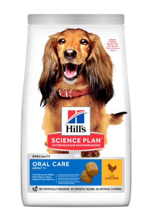 Hill's Science Plan Canine Adult Oral Care Chicken - sucha karma z kurczakiem dla psa - 5 kg