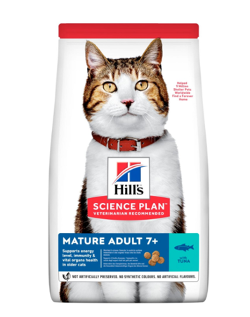 Hill's Science Plan Feline Mature Adult 7+ Tuna - sucha karma dla kota - 2 kg