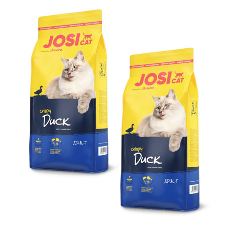 JOSERA JosiCat Crispy Duck - sucha karma dla kota - 2x18 kg