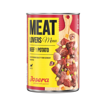 JOSERA Meatlovers Menu Wołowina z ziemniakami - mokra karma dla psa - 800 g