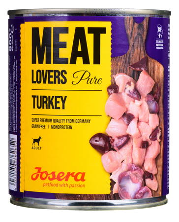 JOSERA Meatlovers Pure Indyk - mokra karma dla psa - 800 g