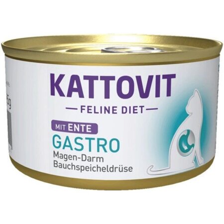 KATTOVIT Feline Diet Gastro Kaczka - mokra karma dla kota - 85 g