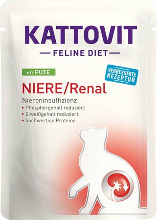 KATTOVIT Feline Diet Niere/Renal Indyk - mokra karma dla kota - 85g