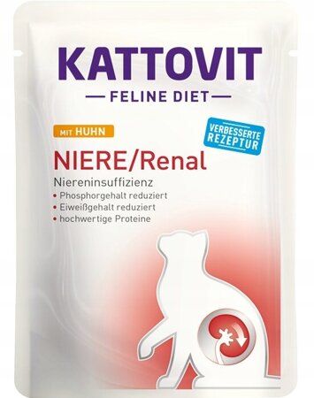 KATTOVIT Feline Diet Niere/Renal Kurczak - mokra karma dla kota - 85 g