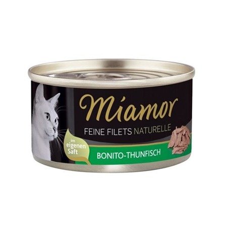 MIAMOR Feine Filets Naturelle - filety mięsne smak: tuńczyk bonito 80g