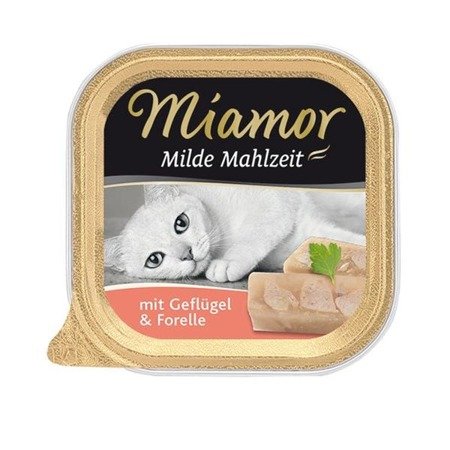 MIAMOR Milde Mahlzeit - konserwa mięsna smak: kura z pstrągiem 100g