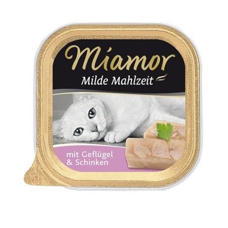 MIAMOR Milde Mahlzeit - konserwa mięsna smak: kura z szynką 100g