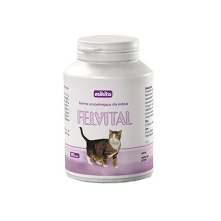 MIKITA Felvital - preparat witaminowy z wyciągiem wątrobowym dla kotów 100tab.