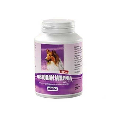 MIKITA Fosforan Wapnia Megavit wit. A+D3 - preparat witaminowy dla psów 150tab.