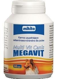 MIKITA Multi Vit Canis Megavit - mieszanka witaminowo - mineralno - aminokwasowa dla psów 150tab.