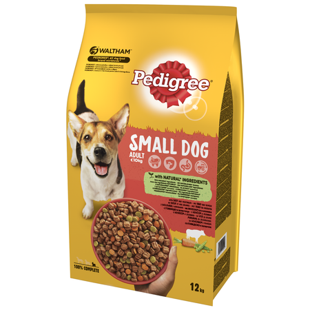PEDIGREE Adult Small Dog z wołowiną i warzywami - sucha karma dla psów małych ras - 12 kg