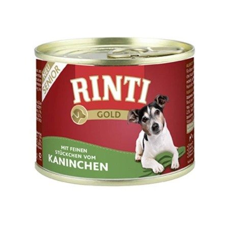 RINTI Gold Senior - Królik i ryż 185g