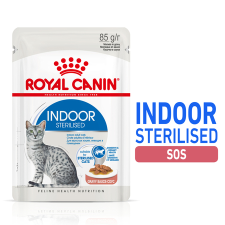 ROYAL CANIN FHN Indoor w sosie - mokra karma dla kota dorosłego - 12x85g