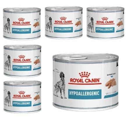 ROYAL CANIN Hypoallergenic - mokra karma dla psa - puszka 6x200 g