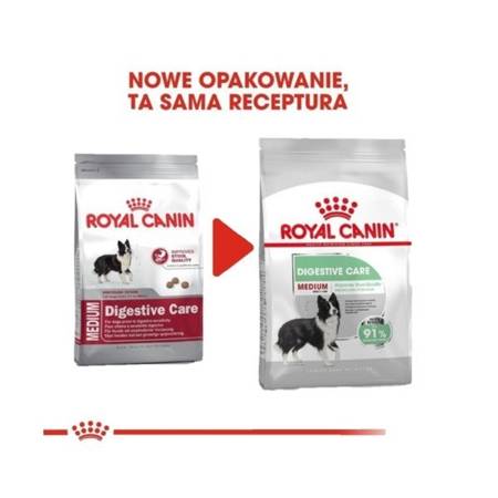ROYAL CANIN Medium Digestive Care - sucha karma dla psów dorosłych ras średnich o wrażliwym przewodzie pokarmowym - 15kg