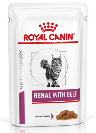 ROYAL CANIN Renal with Beef - mokra karma dla kota - 12 x 85 g