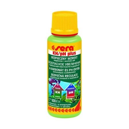SERA KH/pH Plus - preparat podnoszący twardość węglanową oraz pH w akwarium 100ml