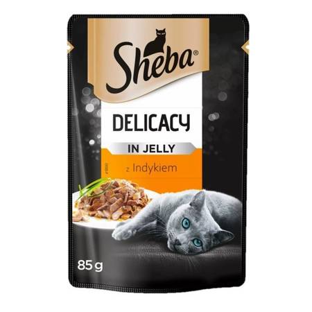 SHEBA Delicacy in Jelly z indykiem w galaretce - mokra karma dla kota - 85 g