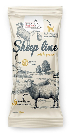SYTA MICHA Sheep line Owca z gruszką - gryzak dla psa - 12 cm