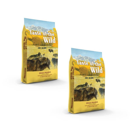 TASTE OF THE WILD High Prairie Canine Formula - sucha karma dla psa - 2x5,6 kg