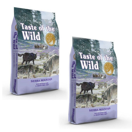 TASTE OF THE WILD Sierra Mountain Canine Formula - sucha karma dla psa - 2x12,2 kg