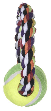TRIXIE Frisbee z piłką tenisową - zabawka dla psa - ø 6 cm / ø 18 cm 