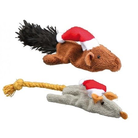 TRIXIE Świąteczne zabawki - mysz lub wiewiórka 1 szt.