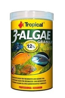 TROPICAL 3-Algae Granulat - pokarm z algami dla ryb roślinożernych 250ml/95g