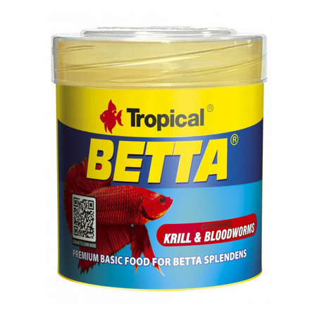 TROPICAL Betta - pokarm płatkowany dla bojowników 50ml/15g