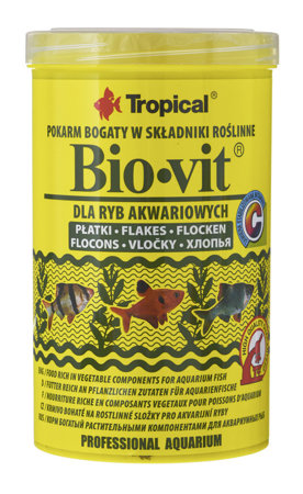 TROPICAL Bio-Vit - pokarm roślinny dla rybek 1l/200g
