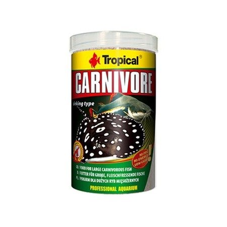 TROPICAL Carnivore - pokarm dla dużych ryb mięsożernych 500ml/300g