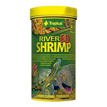 TROPICAL FD River Shrimps - liofilizowane krewetki rzeczne dla gadów i płazów 100ml/10g