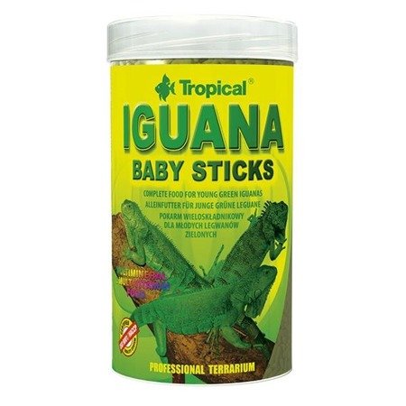 TROPICAL Iguana Baby Sticks - pokarm dla dorastających legwanów 250ml/53g